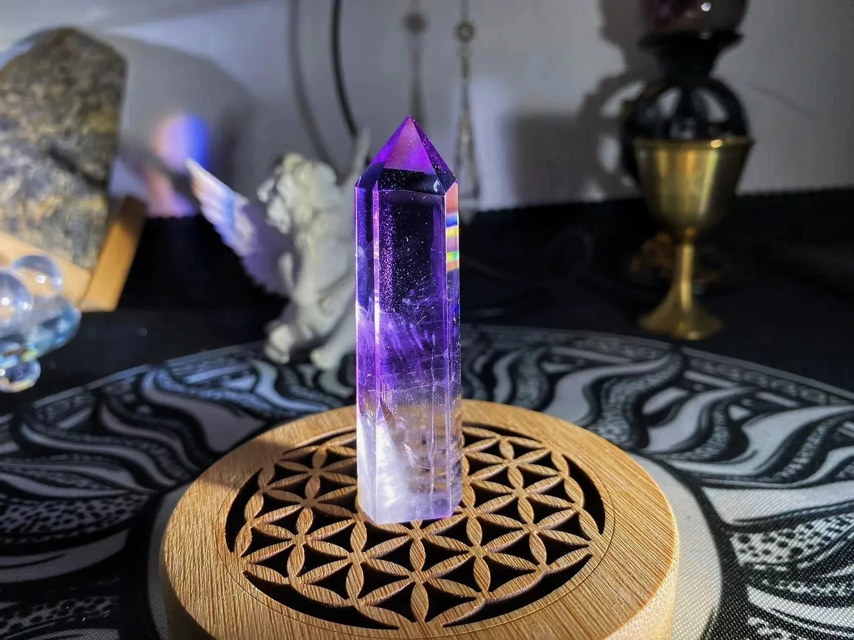 紫水晶柱功效